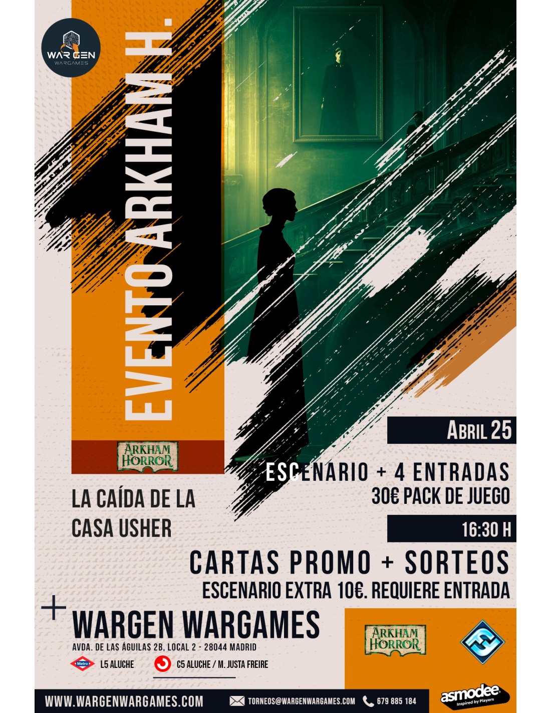 Evento Arkham Horror LCG - La Caída de la Casa Usher