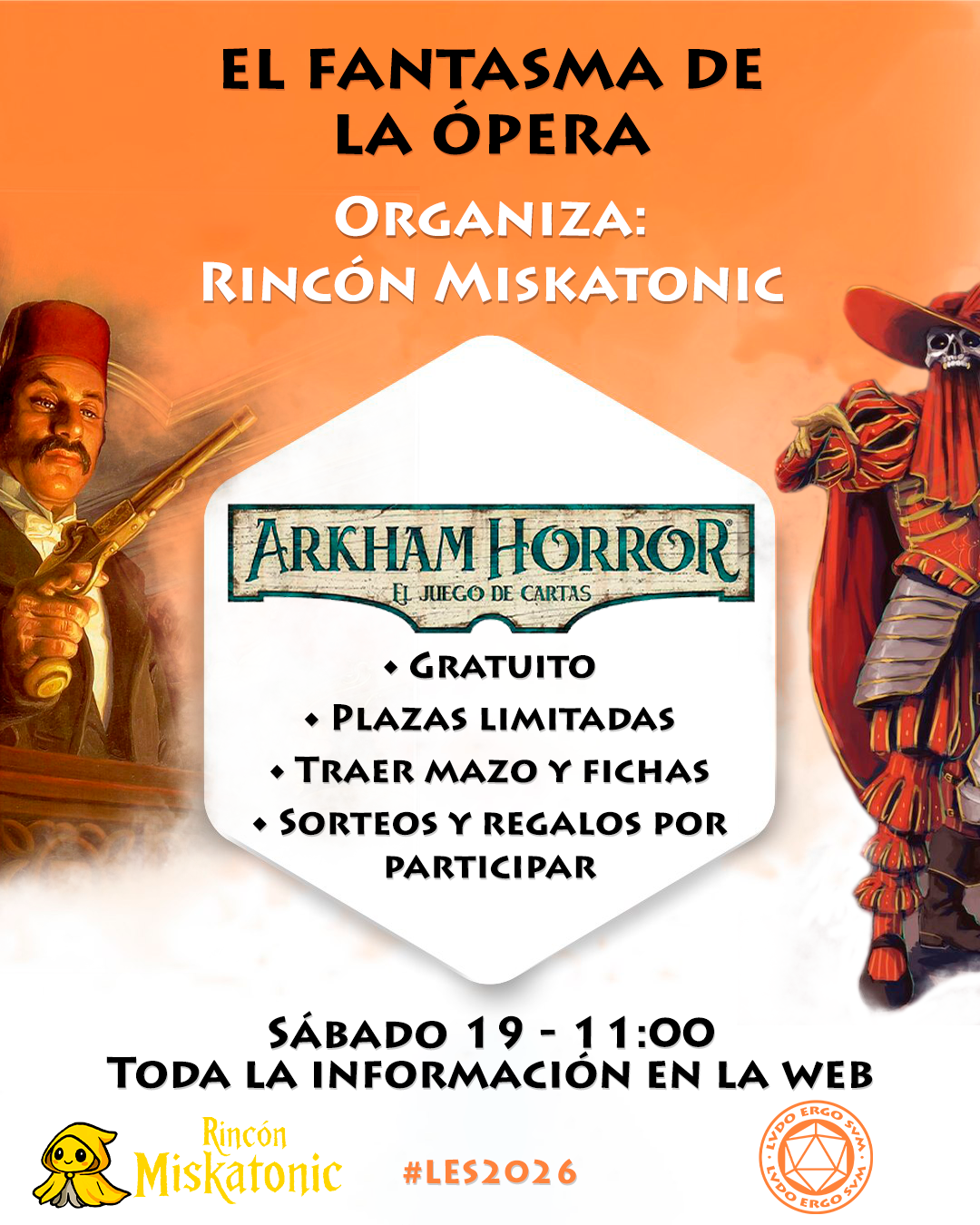 Cartel del evento de Rincón Miskatonic - sesión de mañana